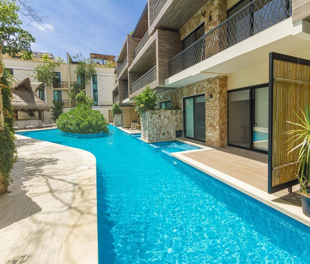 Apartamento ***New Swim Up with Prívate Jacuzzi*** Tulum Exterior foto