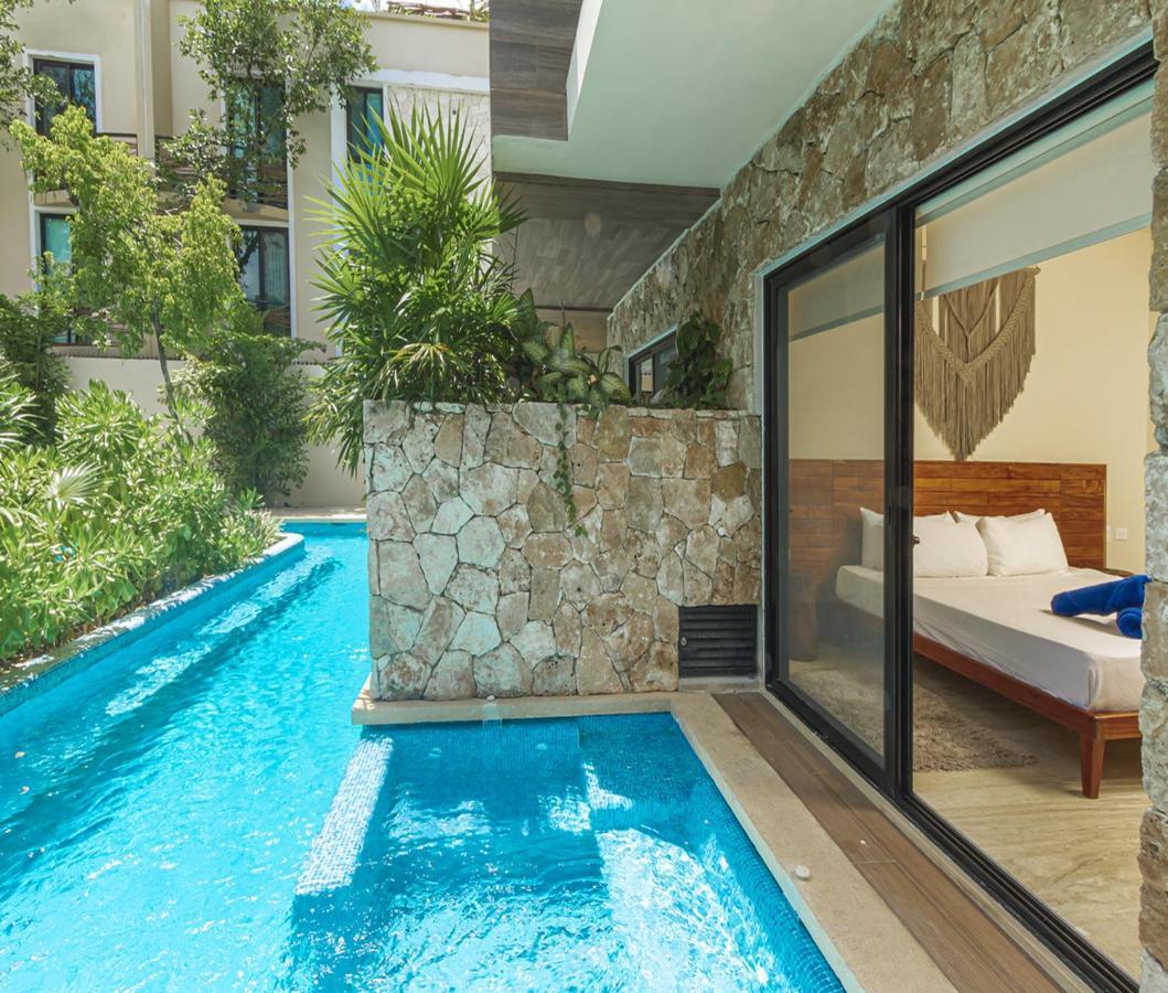 Apartamento ***New Swim Up with Prívate Jacuzzi*** Tulum Exterior foto